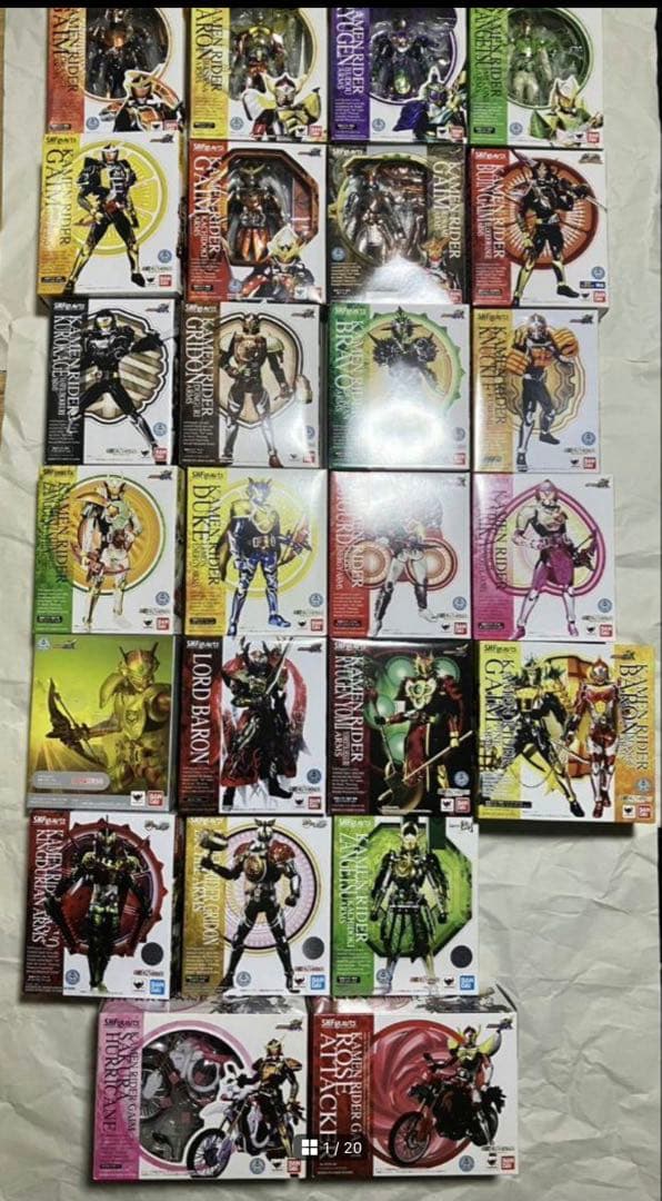 S.H.Figuarts 仮面ライダー鎧武 25種セット売り