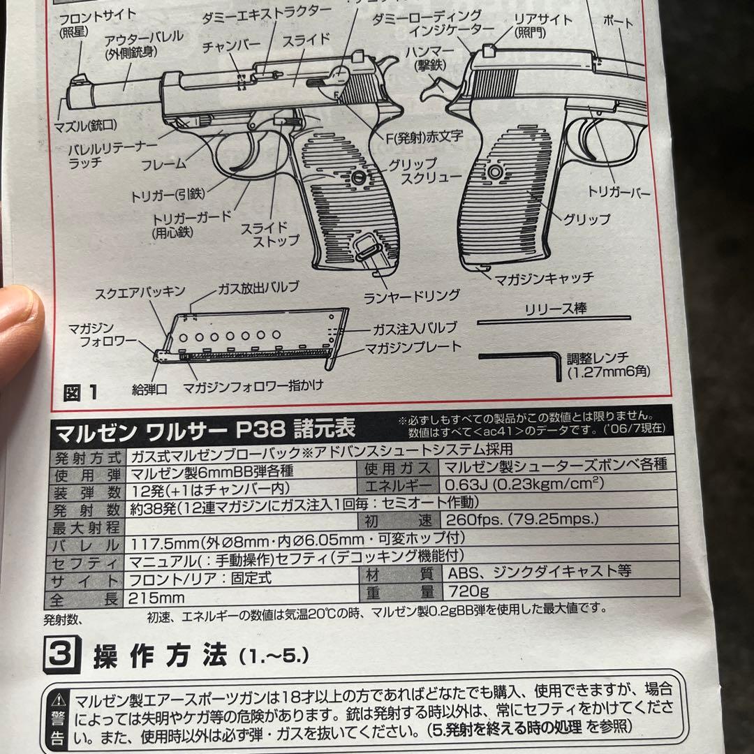 Walther P38 ガスガン ほぼ未使用