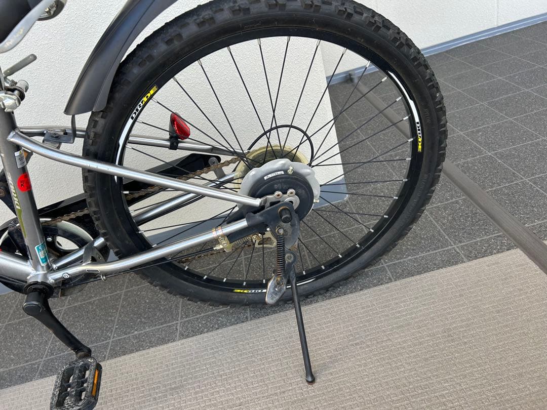 値下げします美品24インチ子供自転車 アサヒドライド シルバー マウンテンバイク