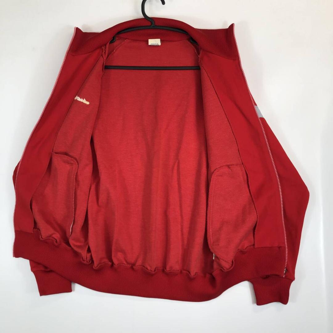 70s 80s デサントアディダス ジャージ セットアップ レッド