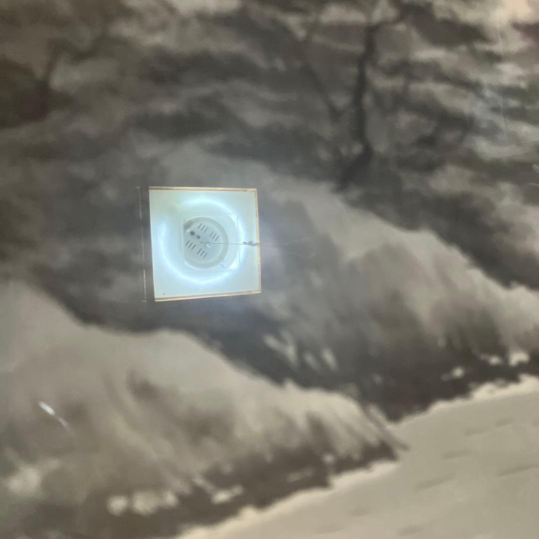 水墨画　日本画　山水画　模写　霧の中の山村　川の流れ　農民　額付き　開運　骨董