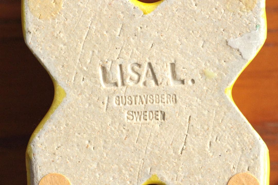 Lisa Larson リサラーソン キャンドルスタンド 黄色