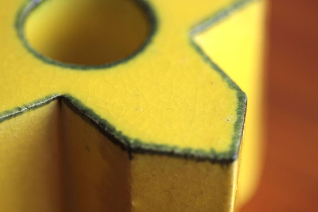 Lisa Larson リサラーソン キャンドルスタンド 黄色