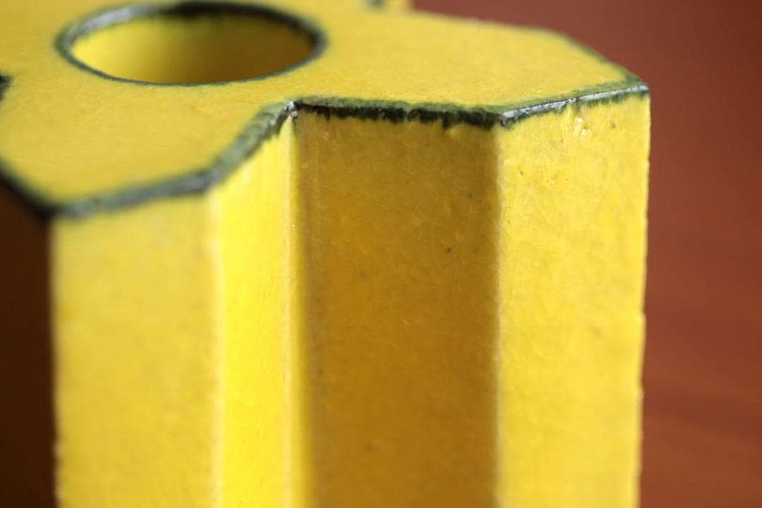 Lisa Larson リサラーソン キャンドルスタンド 黄色