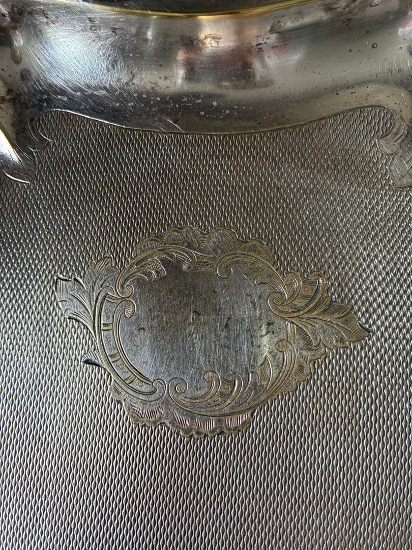 フランス　アンティーク 美しい　ダストパン シルバー　ちりとり　チリトリ　レア