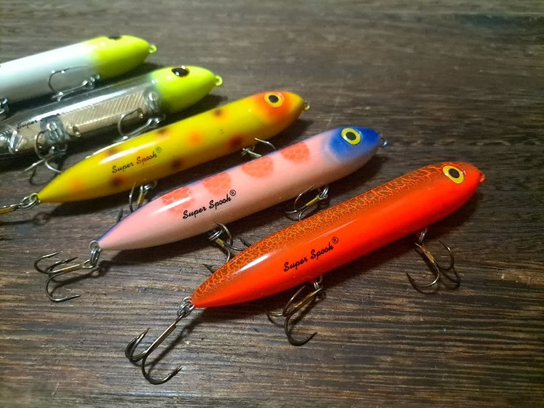 ヘドン　スーパースプーク　5色　5本セット