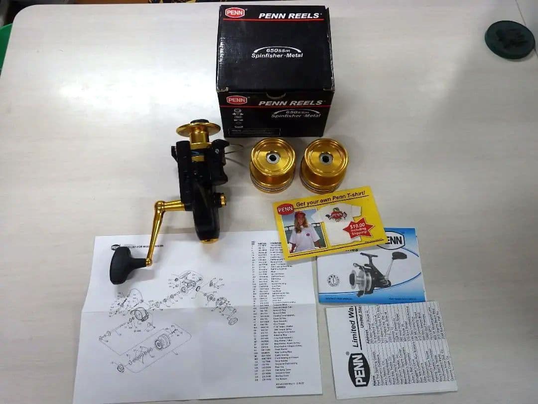 PENN(ペン) スピンフィッシャー 650ssm　新品　替スプール2個付き