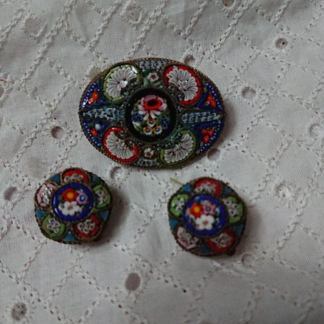 アンジョリーナジョリ様専門 マイクロモザイク ヴィンテージ ブローチ