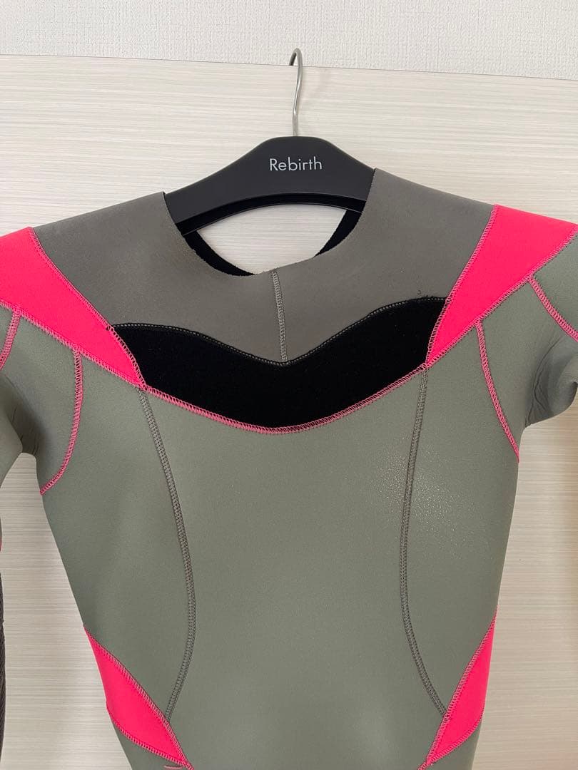 ウエットスーツ　ジャージフル　グレー/ピンク