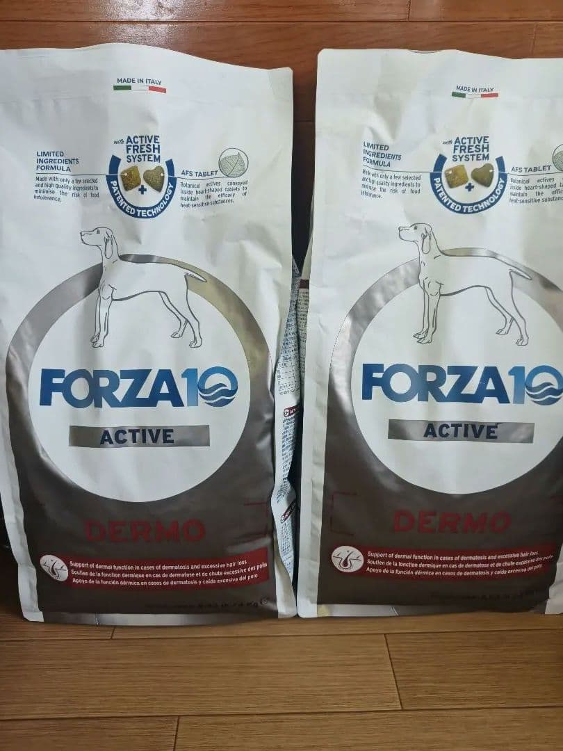 FORZA10 ACTIVE DERMO 4kg×2袋 ドライフード 皮膚