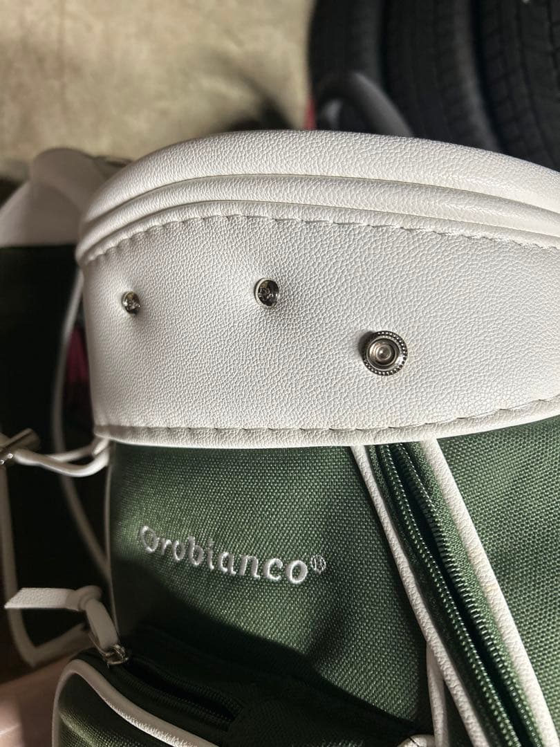 レアな美品Orobianco キャディーバッグ グリーン/ホワイト