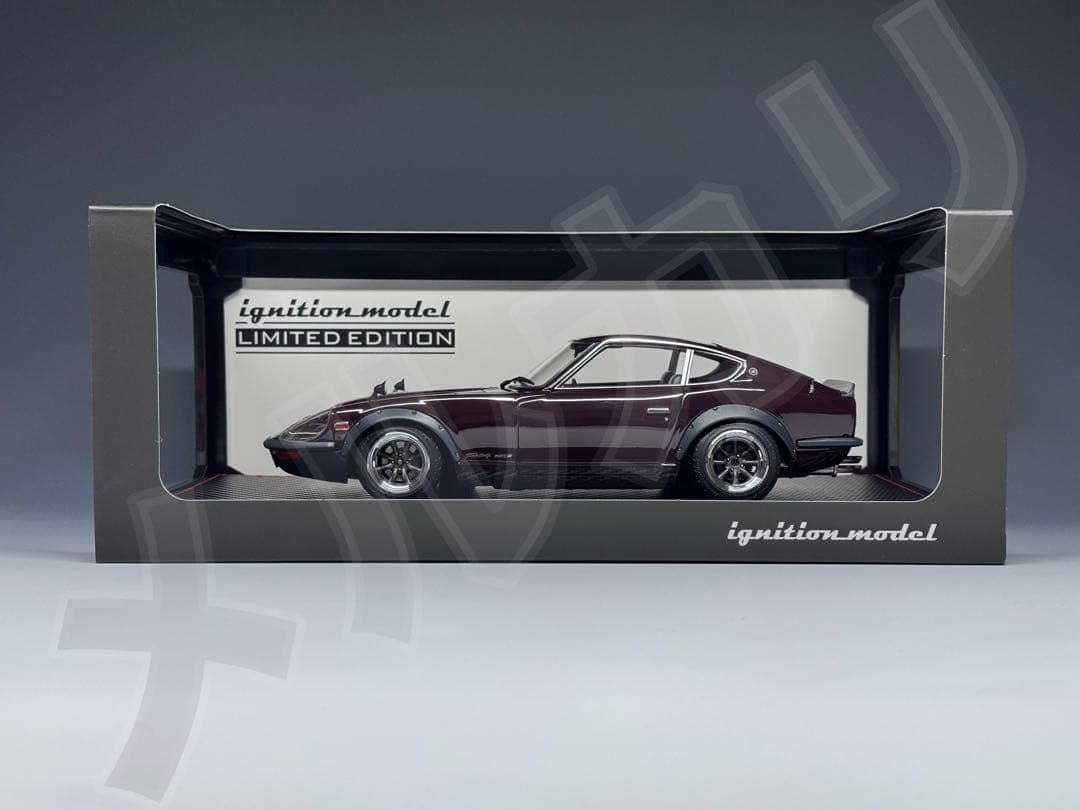 IG 1/18 日産 フェアレディ 240ZG HS30 マルーン エンジン