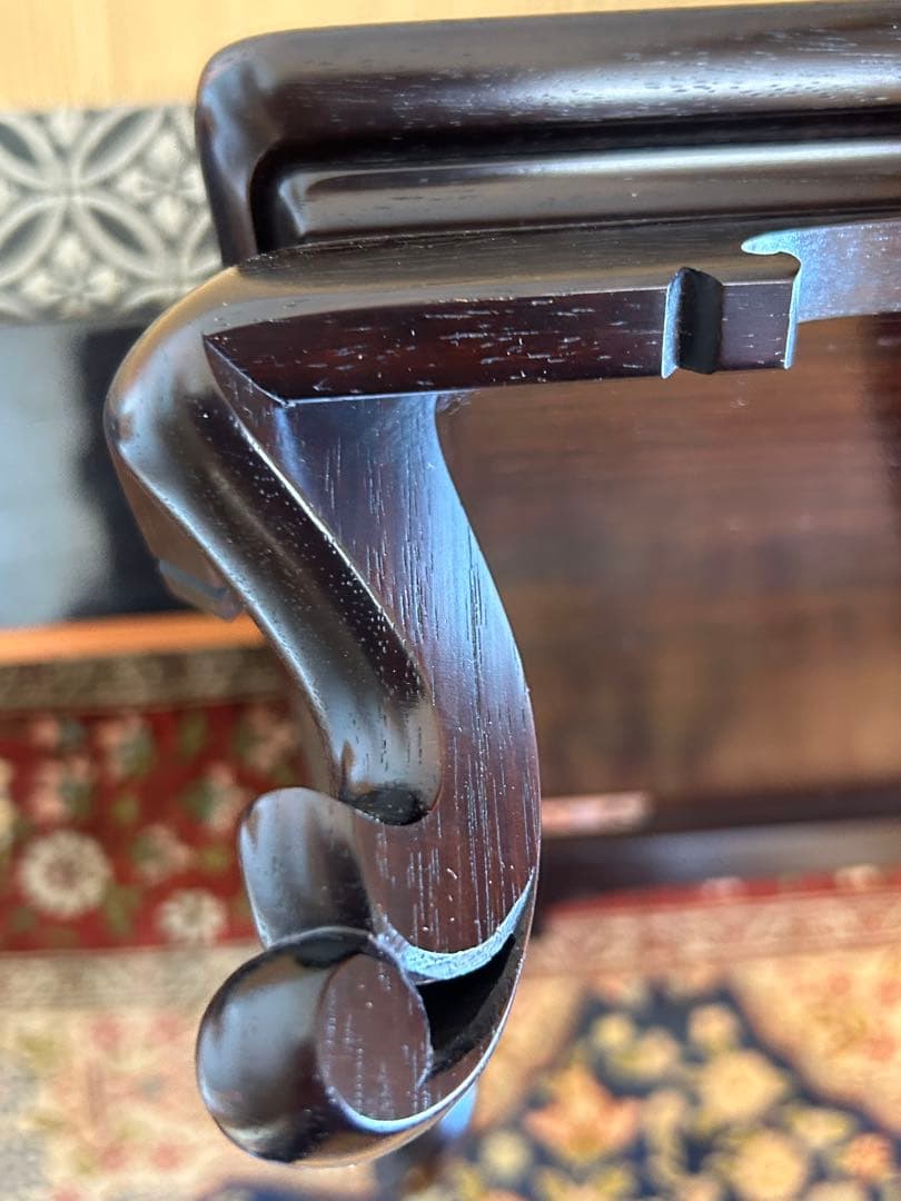 紫檀 花台　史郎作 大阪唐木指物 美品