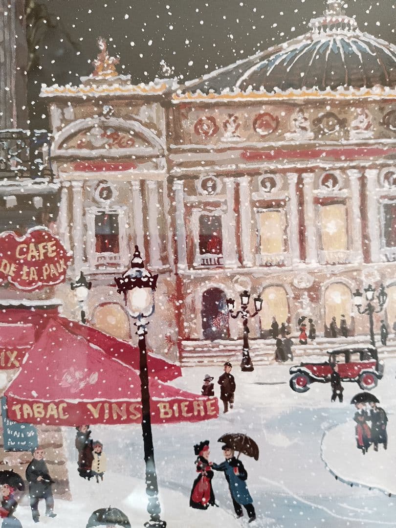 ミッシェルドラクロワ　オペラ座の雪の夕暮れ