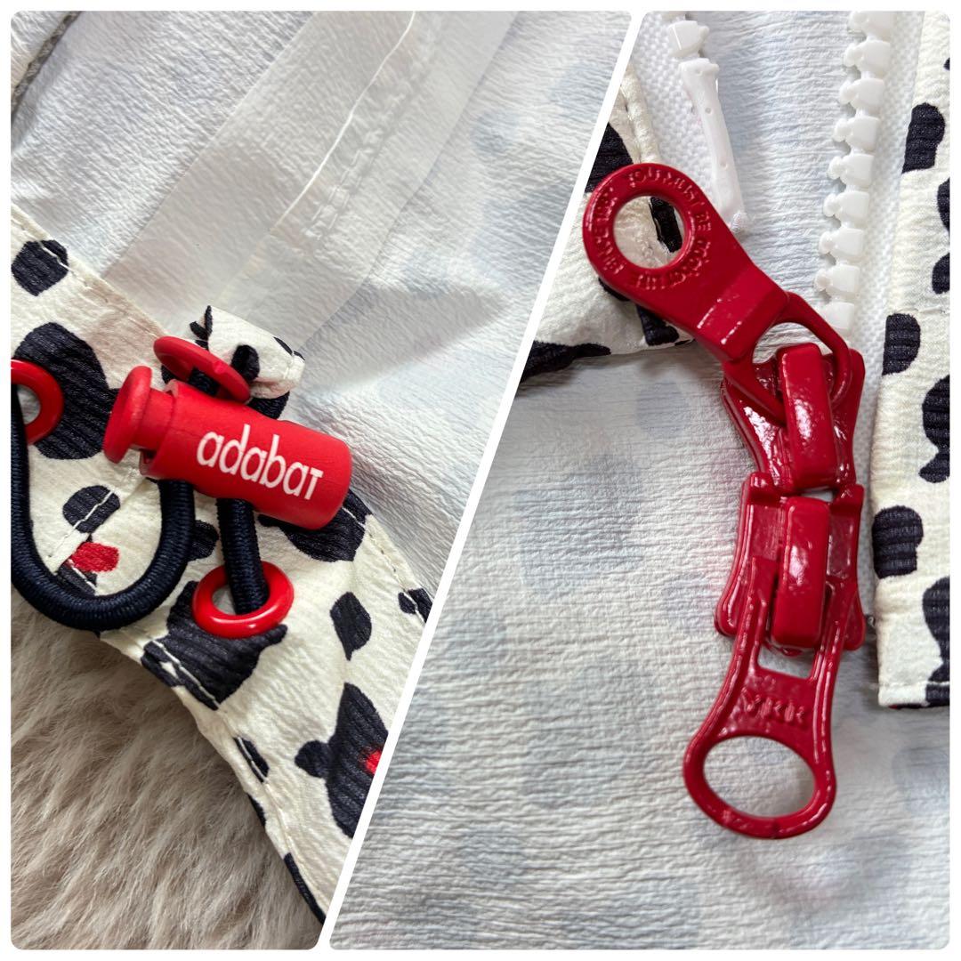 adabat アダバット 幾何学柄 レインブルゾン ジャケット コンパクト XL