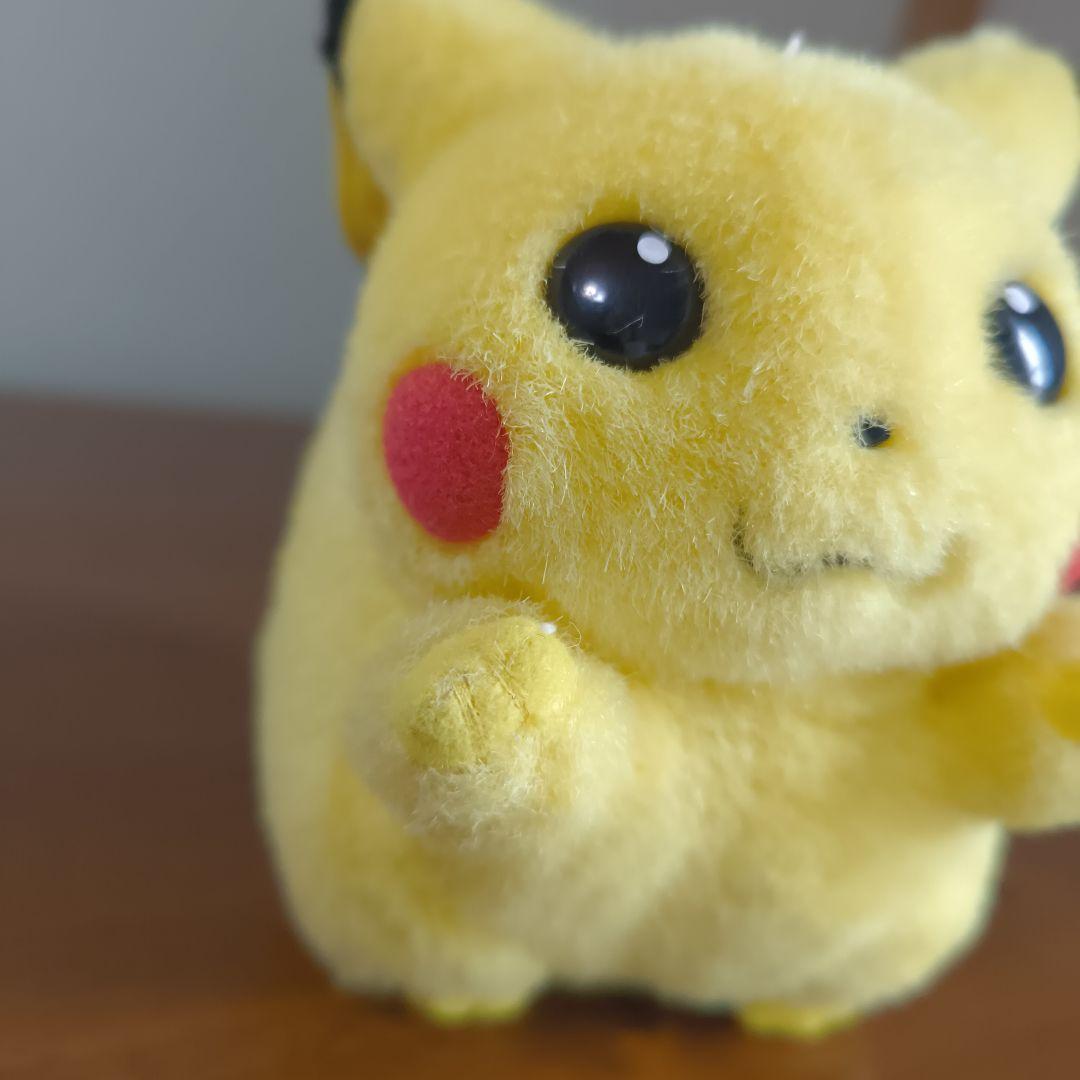 ま*ろ様 赤タグ TOMY ピカチュウ 初期 ポケモン　赤文字トミー　お腹を押す