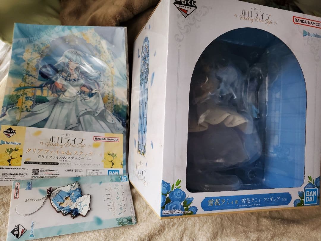 ホロライブ　雪花ラミィ　一番くじ　フィギュア　ラバスト　クリアファイル
