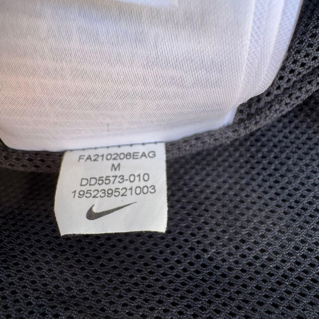 NIKE ナイキ スウッシュ ナイロンパンツ 黒 M ステッチ トラックパンツ