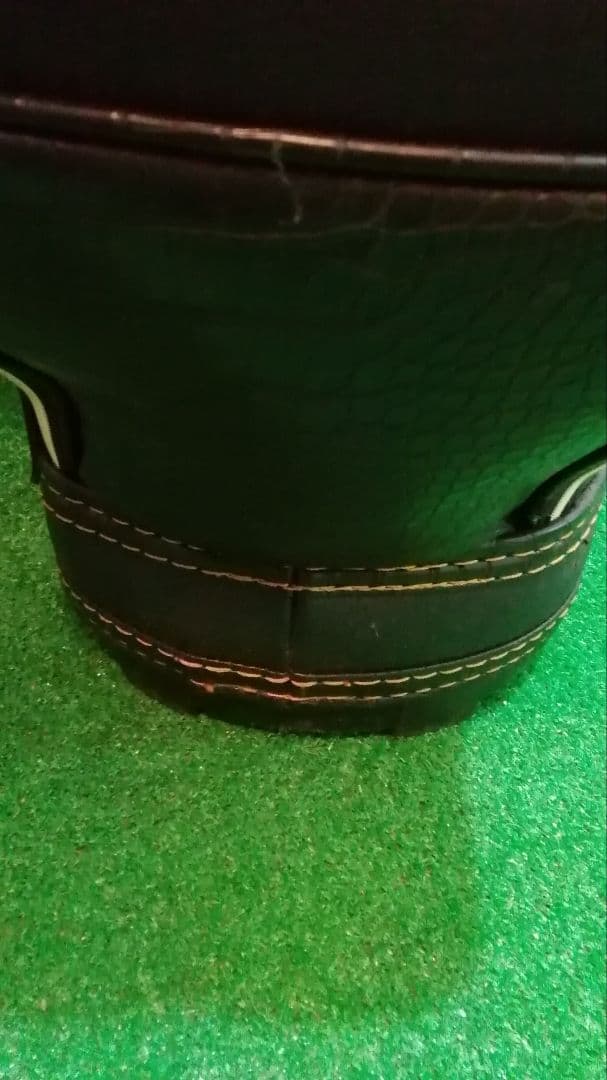 CORAGIO コラッジオ　ワニ柄 キャディバッグ　ブラック　型押し