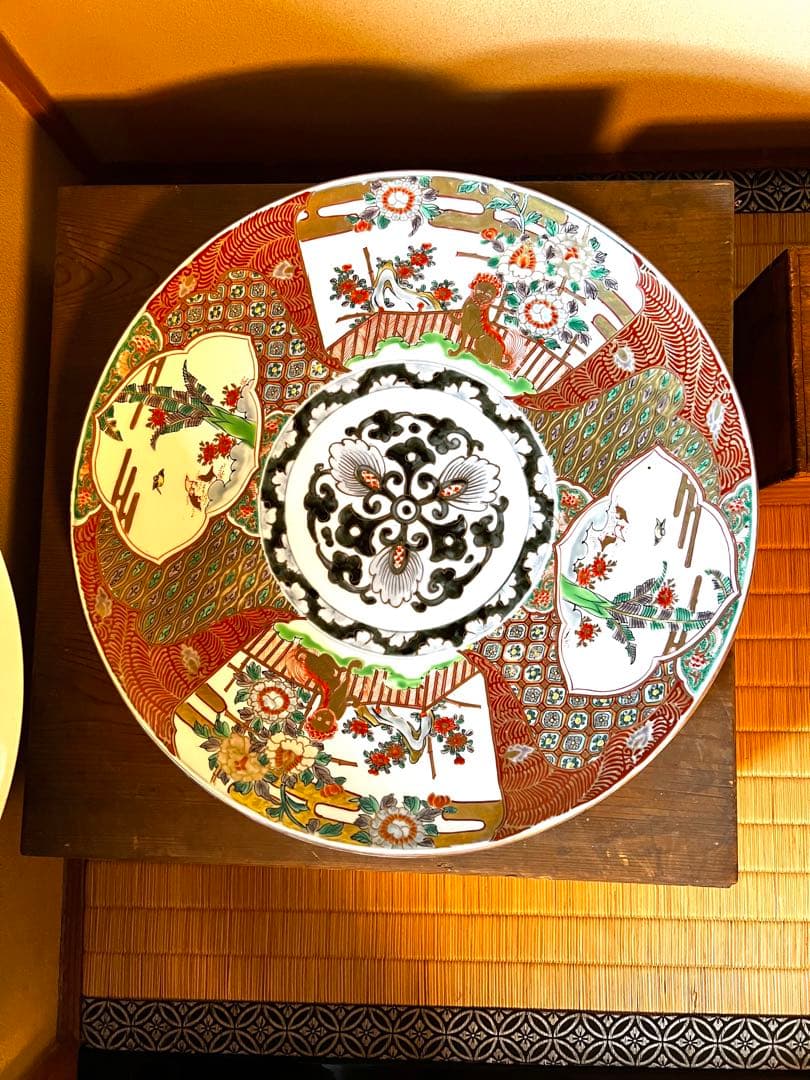 蔵出し　大皿　アンティーク　古伊万里