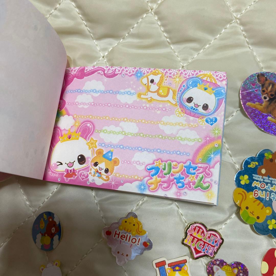 プリンセスナナちゃん　平成レトロ　メモ　消しゴム　シール