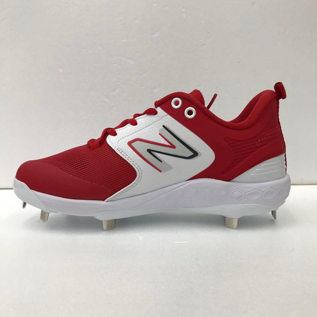 ニューバランス　金具スパイク　レッド×ホワイト　L3000TR6