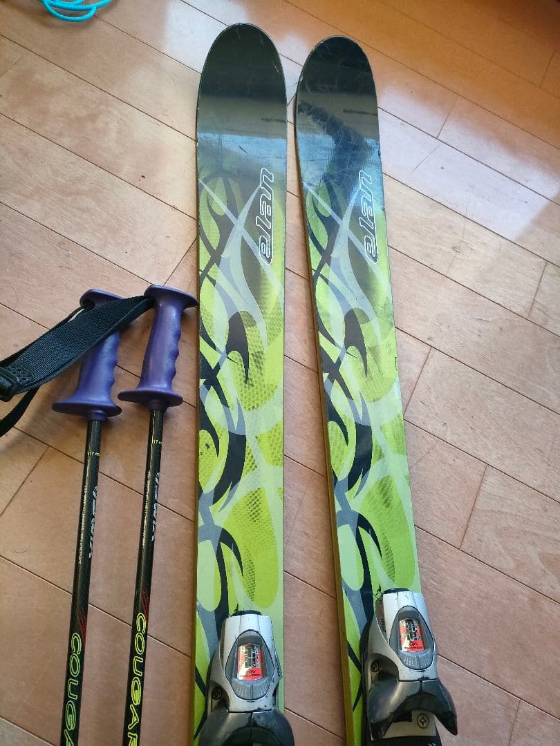 スキー板175cm ビンディング ストック