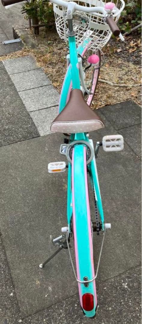 自転車 25インチ ミントグリーン エメラルドグリーン