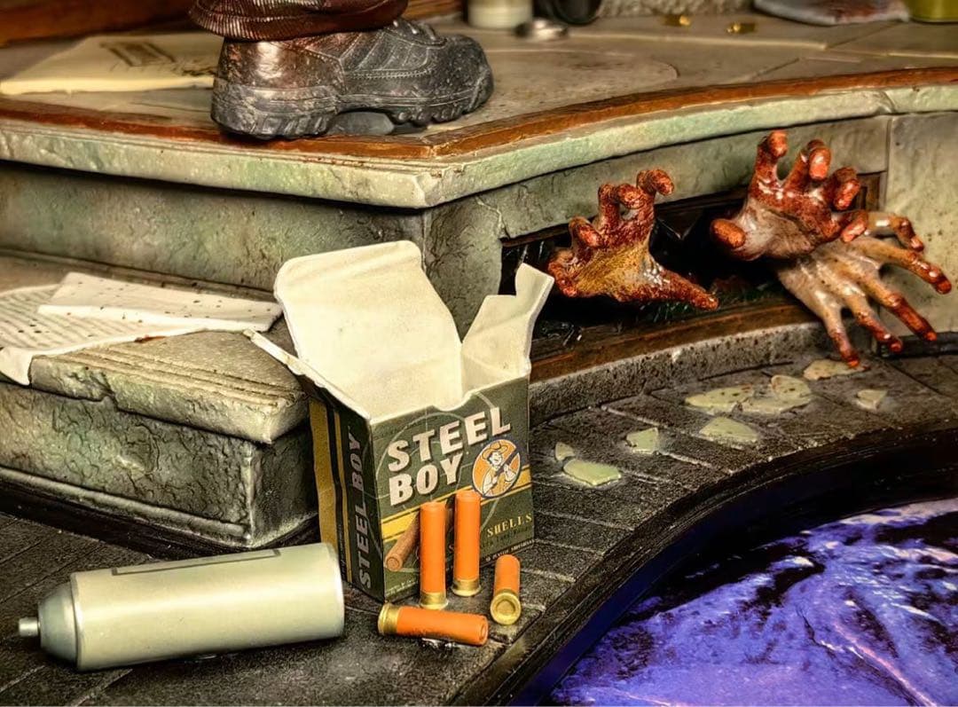 バイオハザード レオン 1/4 ガレージキット ガレキ スタチュー①