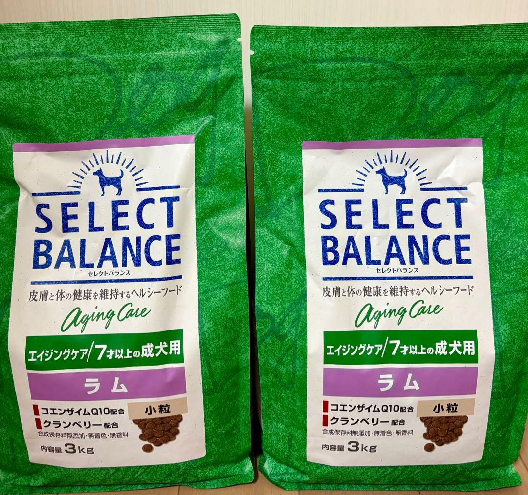 セレクトバランス　エイジングケア　ラム3kg×2袋　7歳以上用