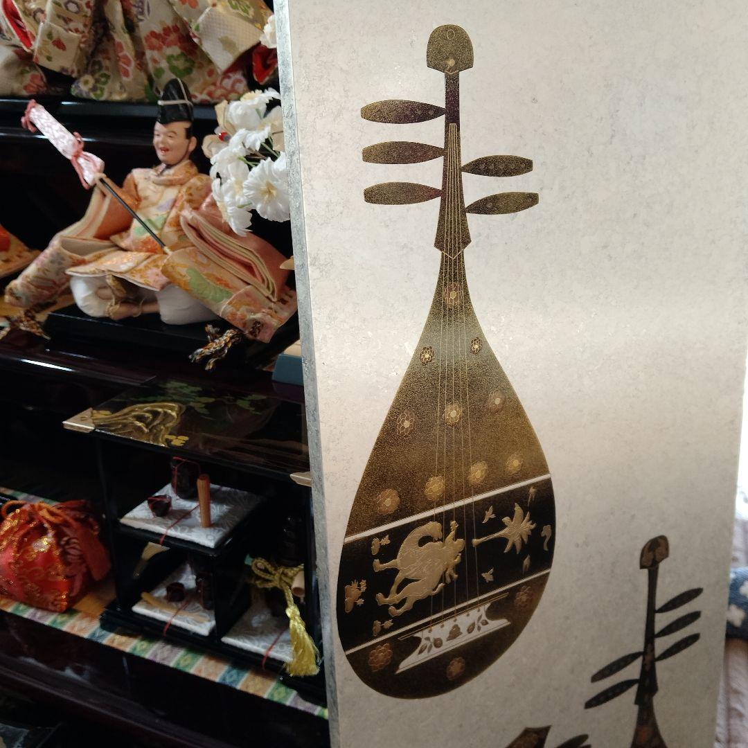 【希少】薩摩琵琶　筑前琵琶　高級　金細工　銀細工　伝統　日本　文化　楽器　壁掛け