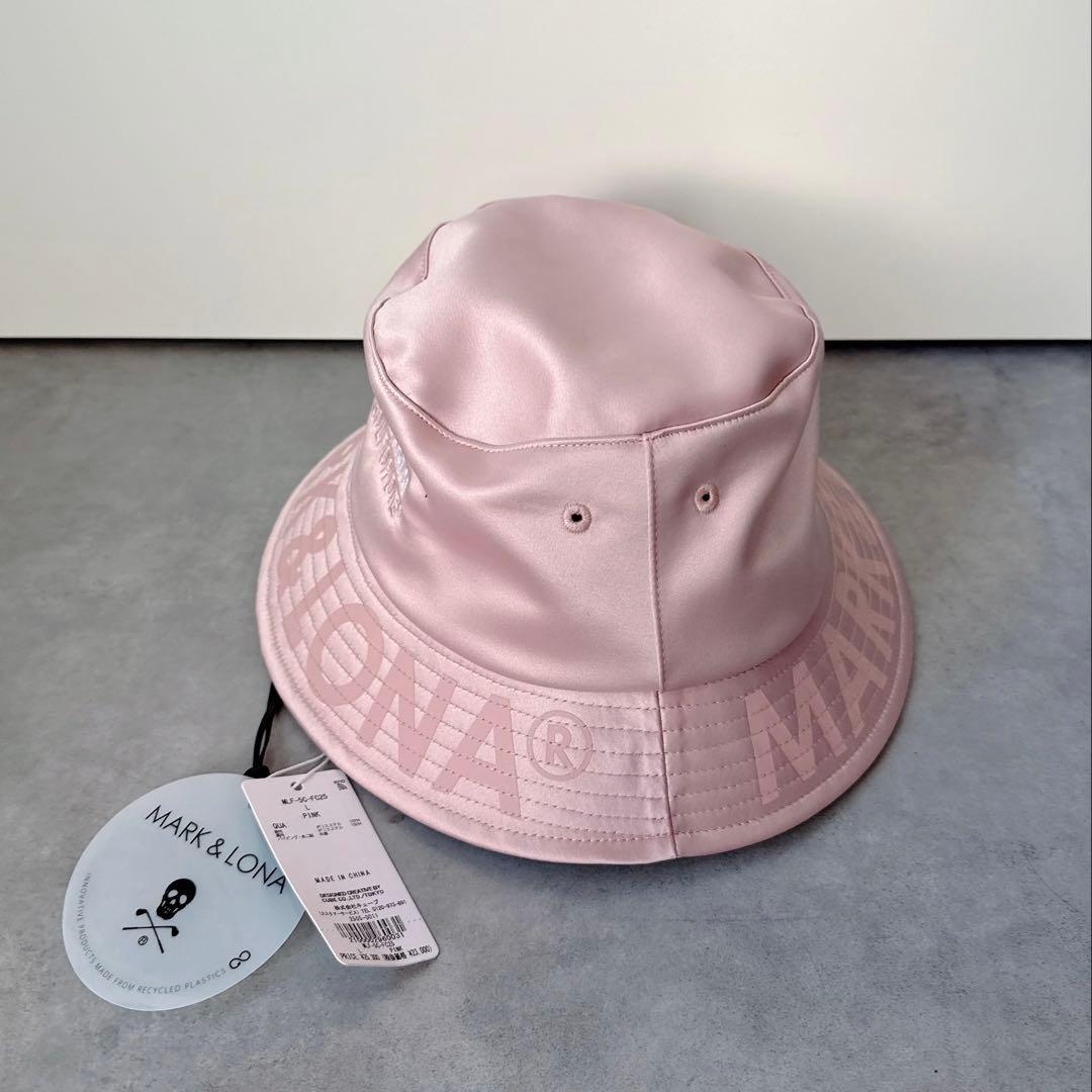 新品 ✨ MARK&LONA バゲットハット 帽子 マーク&ロナ ピンク メンズ