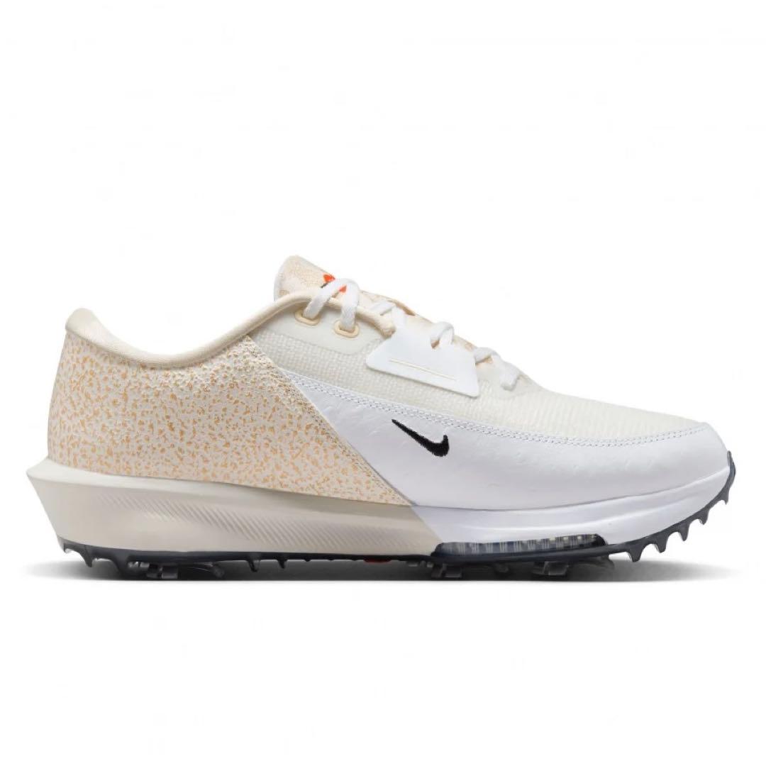 ナイキ 26.5 インフィニティツアー レザー 白 ゴルフ シューズ スパイク