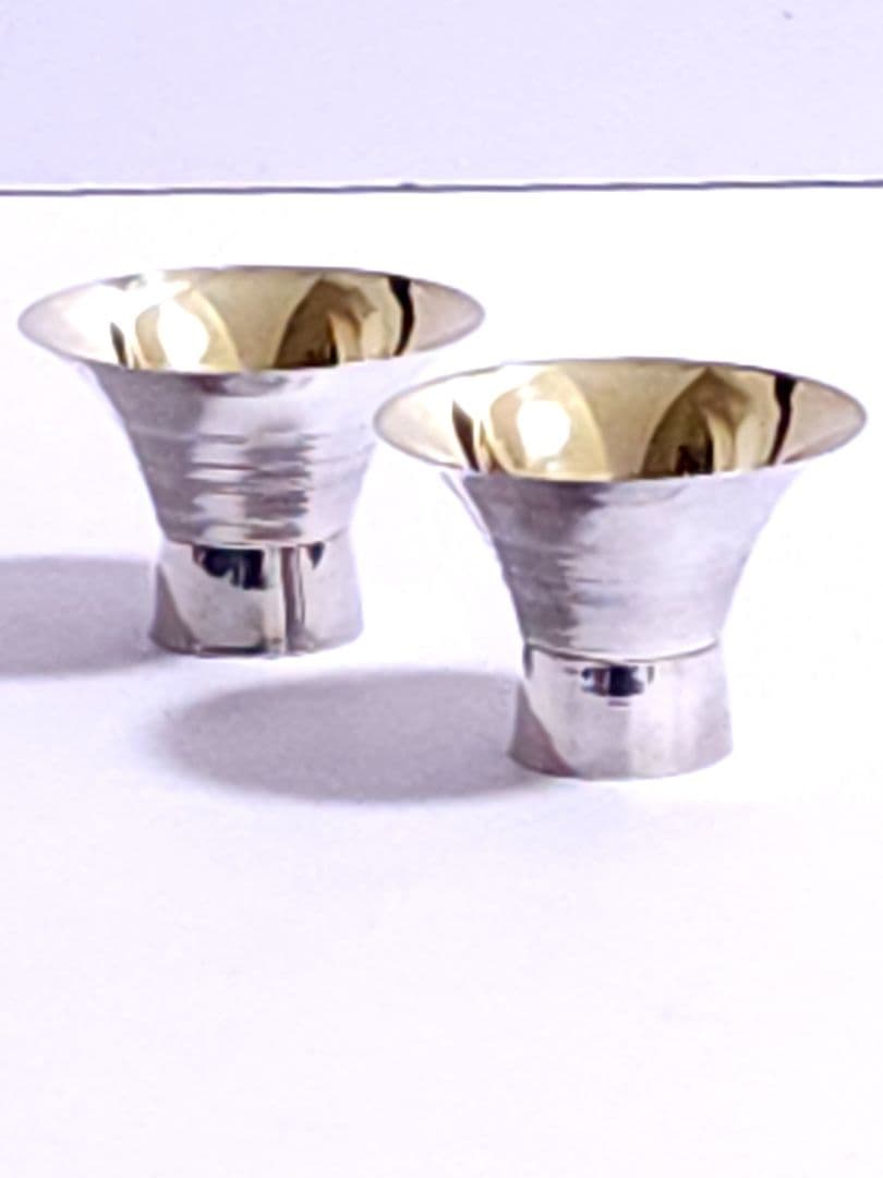 宮本製 　杯/純銀 　徳利/sterling silver 酒器揃 約258g