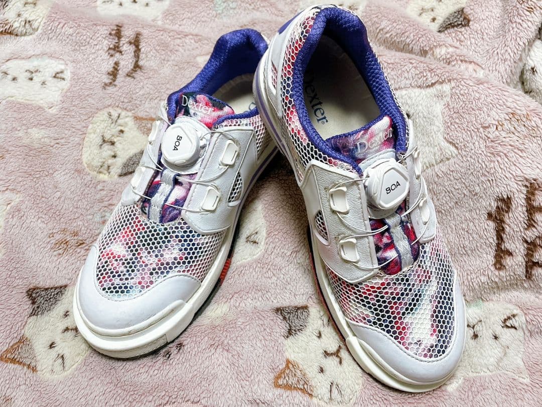 超美品 Dexter SST8 ホワイト/パープル BOA 左右兼用 23.5