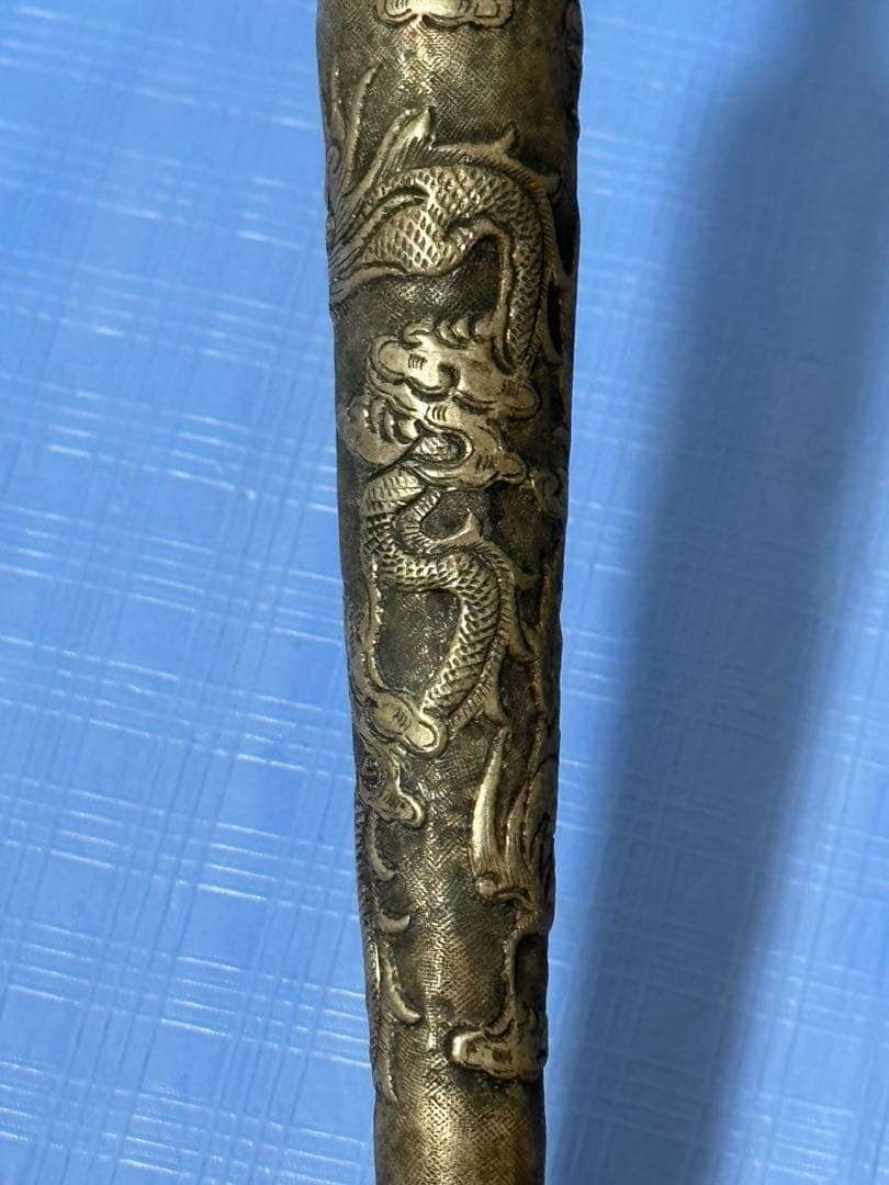 中国骨董品 清時代銀製キセル 92グラム