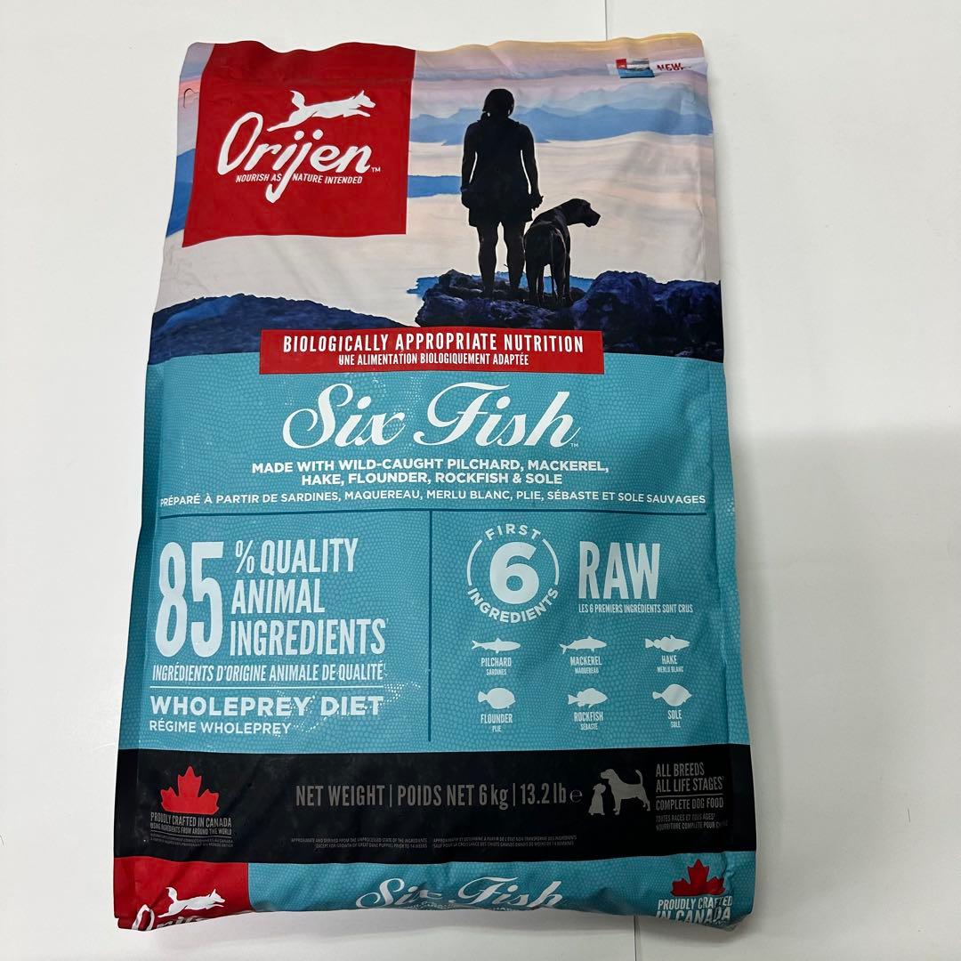 Orijen カナダ産 オリジンシックスフィッシュドッグ6kg プレミアムフード