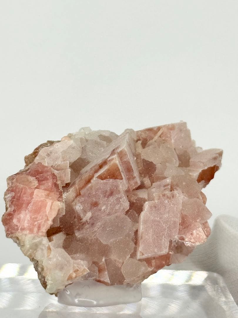 ロードクロサイト　江西省産　シュガーフローライト　蛍石　インカローズ　鉱物標本