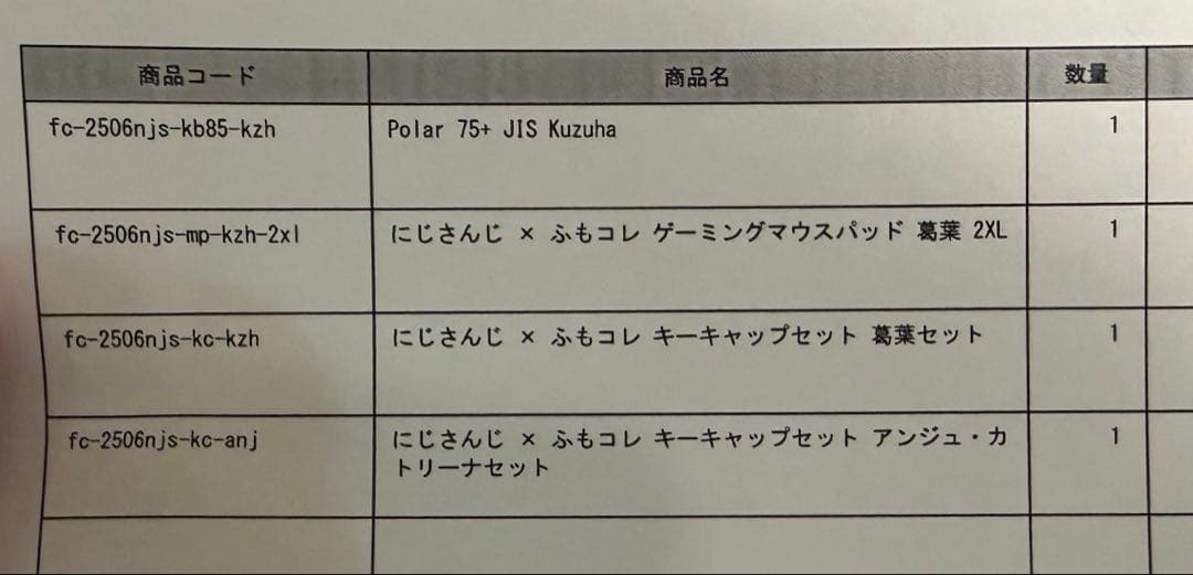 だ*く様 にじさんじ✕ふもコレゲーミングマウスパッド葛葉 2XL