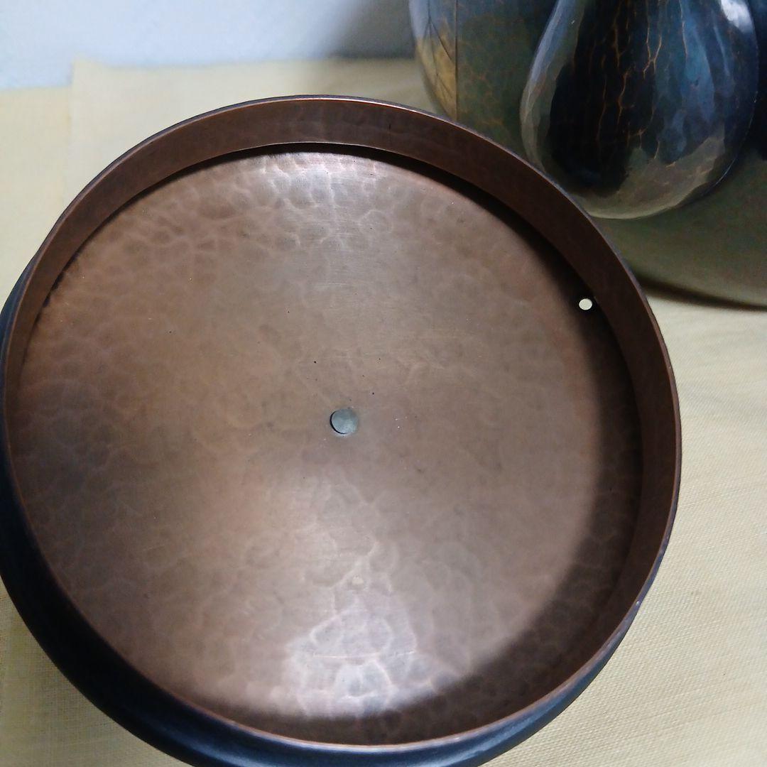 玉川堂鎚起銅器薬缶 純銀つまみ1.5L適量