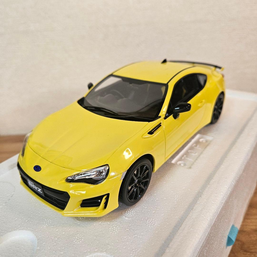 京商 イエロー KYOSHO 1/18 スバル SUBARU BRZ GT