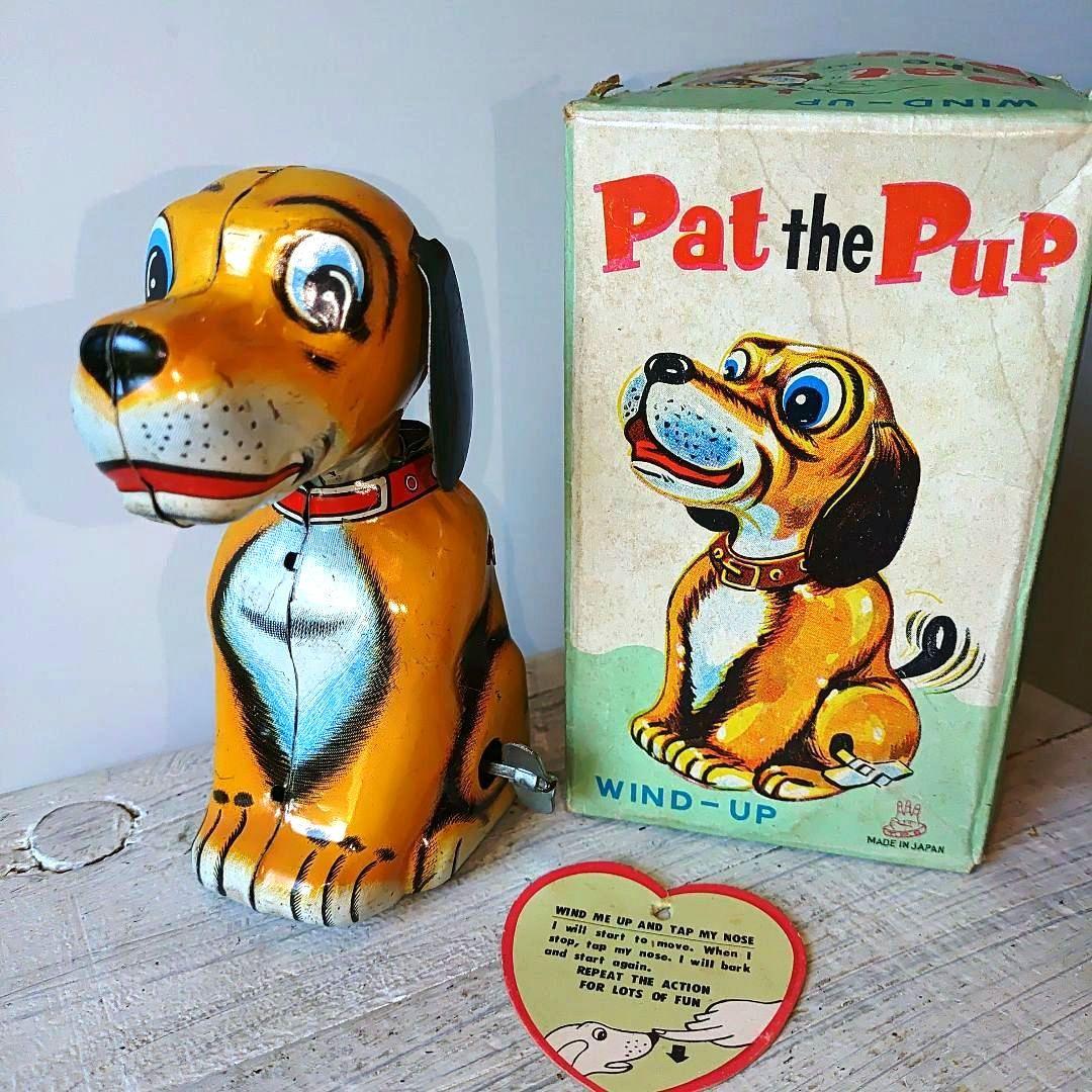 Pat the Pup犬のブリキゼンマイ おもちゃ 日本製　昭和レトロ玩具