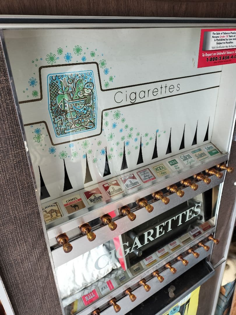 アメリカ タバコ販売機 アメリカンアンティーク 引き取り限定 店舗計器 ダイナー
