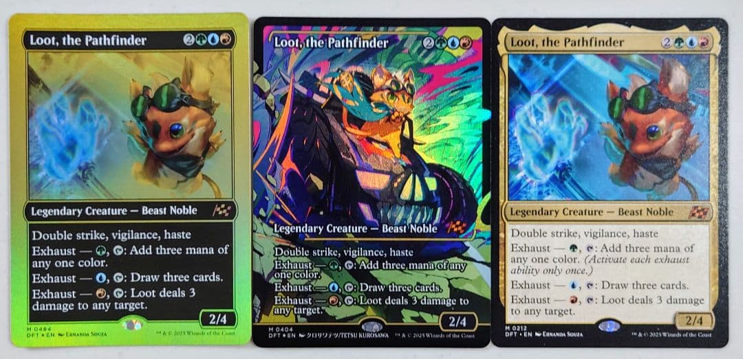 MTG　霊気走破　開拓者、おたから　ジャパンショーケースfoil　他2枚