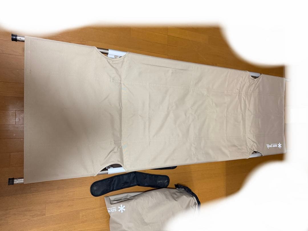 【未使用】スノーピークコット　ハイテンション　床面保護カバー付