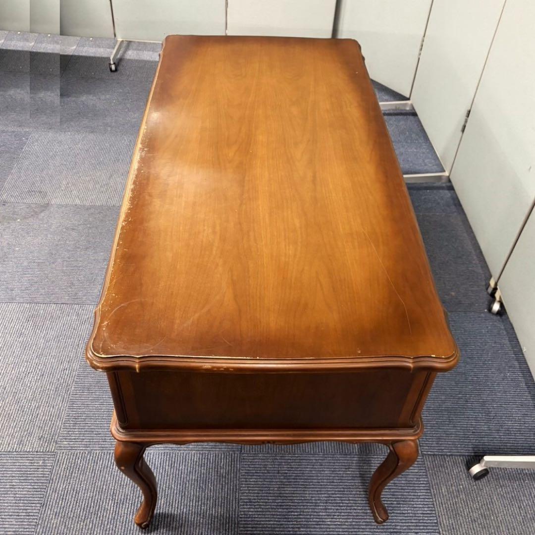 ヴィンテージ サーペンタイン カブリオールレッグ デスク 引取限定 静岡県富士市