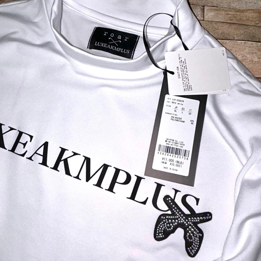 【新品】LUXEAKMPLUS×roar／裏起毛モックネック ゴルフウェア XL