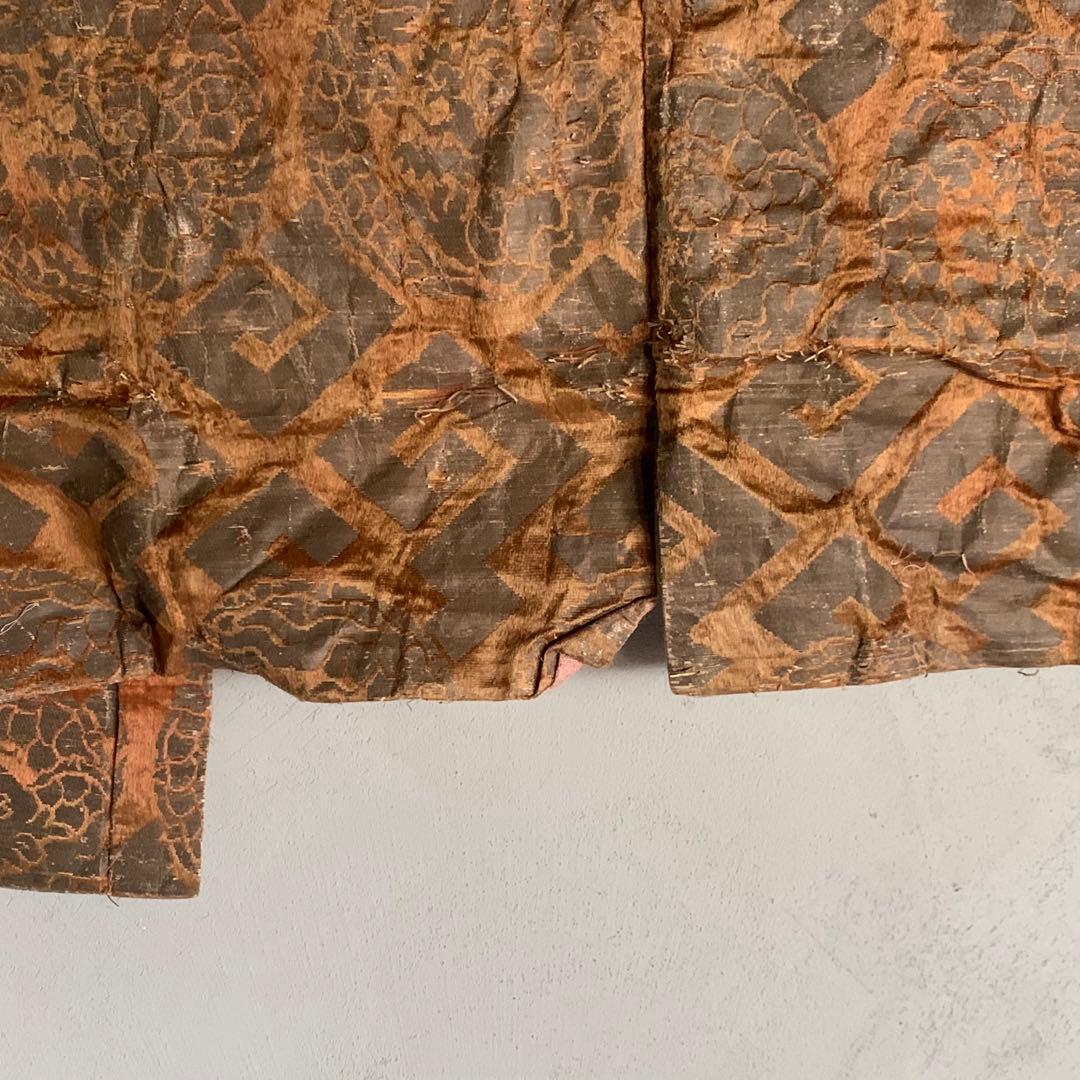 龍丸文 銀襴 古裂 肩衣 古美術 金襴 古道具 アンティーク