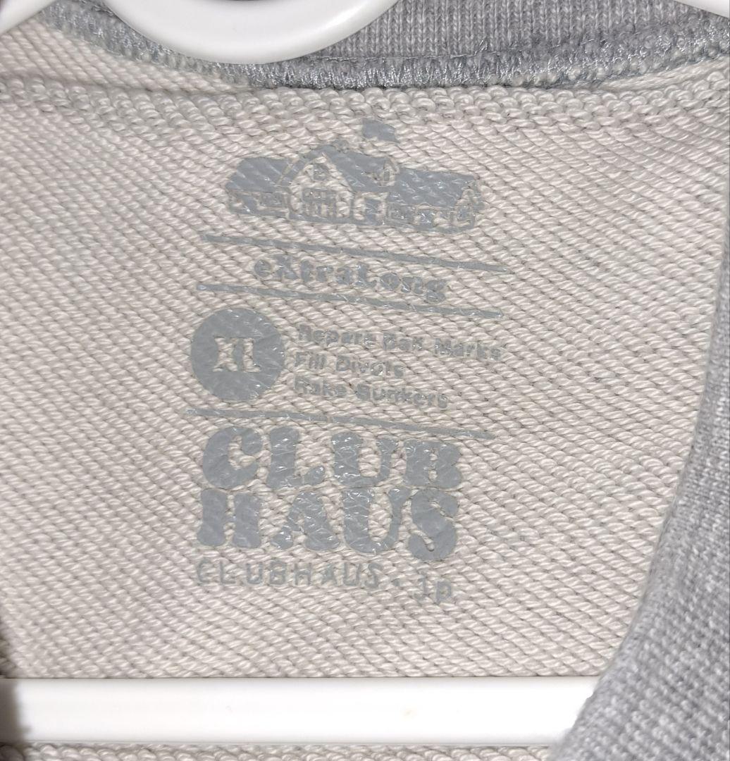 Clubhaus グレー モックネック SweatShirt XL