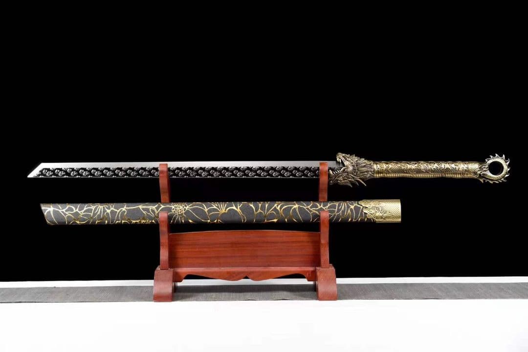 『赤龍』20230380 古兵器 武具　刀装具　日本刀　模造刀 居合刀 長尺